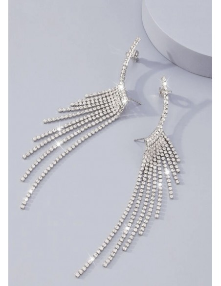 Pendientes trepador brillo