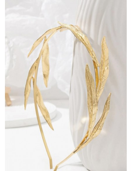 Diadema dorada laurel