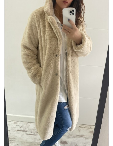 Abrigos peludo BEIG
