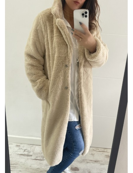 Abrigos peludo BEIG
