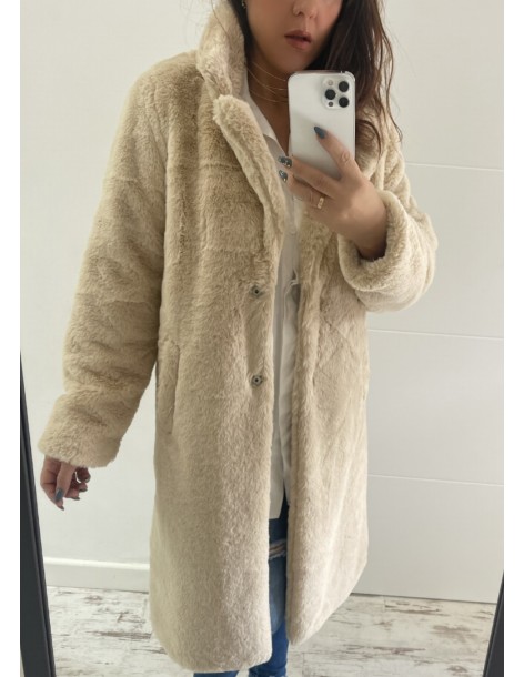 Abrigos peludo BEIG 2