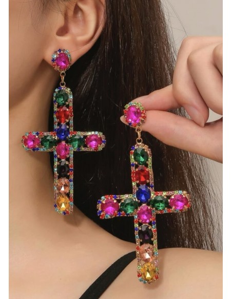 Pendientes Cruz kolor