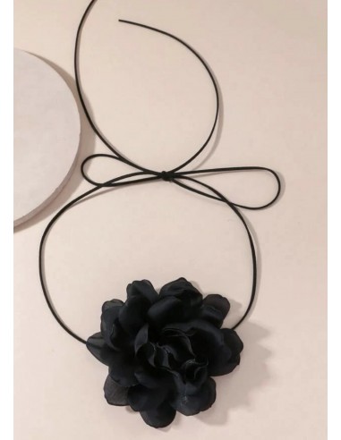 Choker FLOR negro
