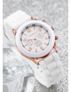 Reloj goma blanco 2