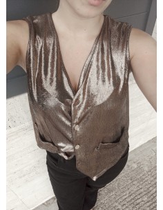 Chaleco metalizado BRONZE