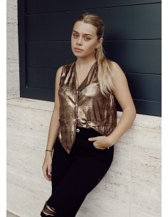 Chaleco metalizado BRONZE 2