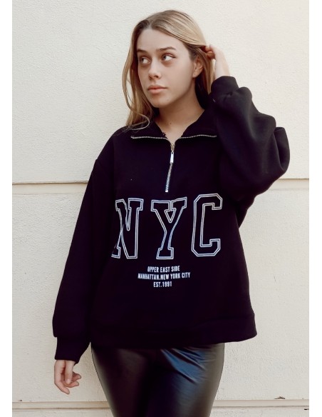 Sudadera NYC cremallera