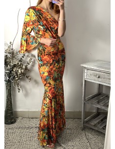 Vestido FLORES ORANGE FIESTA 2