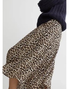 Falda satinada print