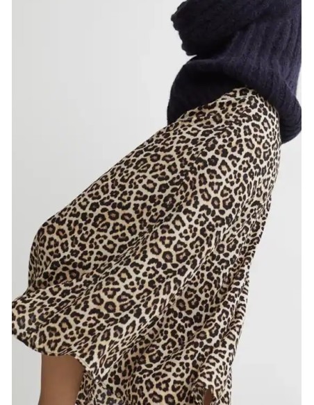 Falda satinada print