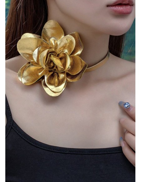 Choker FLOR METAL