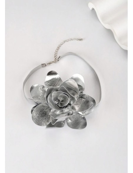 Choker FLOR METAL