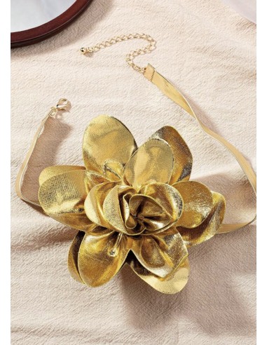 Choker FLOR METAL