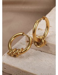 Mini pendientes Acero 2