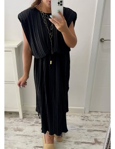 Vestido hombreras PLISADO 2