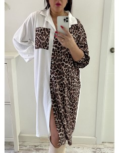 Mini vestido PRYNT COMBY camisa 2