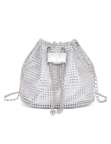 Bolso bombonera silver