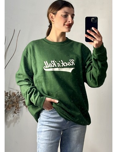 Sudadera Verde bordada