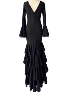 VESTIDO BULERIA PLUMETTI NEGRO