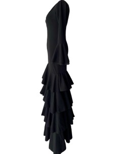VESTIDO BULERIA PLUMETTI NEGRO 2