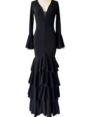 VESTIDO BULERIA PLUMETTI NEGRO