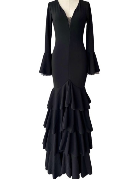 VESTIDO BULERIA PLUMETTI NEGRO