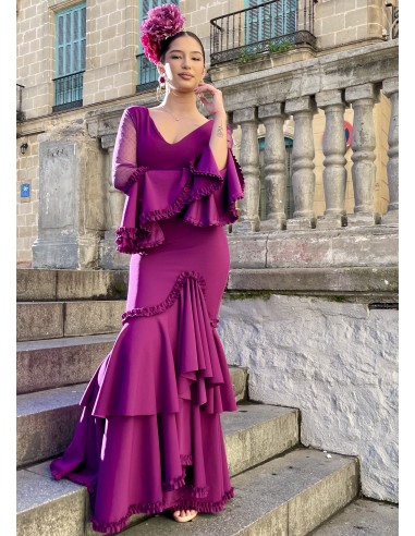 VESTIDO PRIEGO PLUMETTI Buganvilla