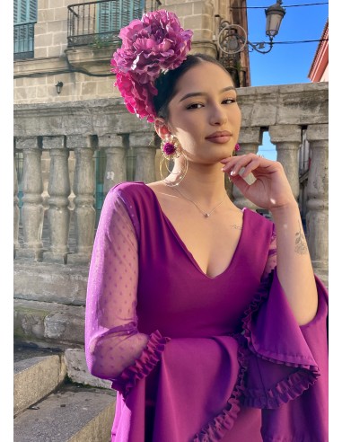 VESTIDO PRIEGO PLUMETTI Buganvilla