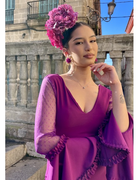 VESTIDO PRIEGO PLUMETTI Buganvilla