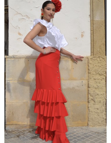 Falda FLAMENKA 3 VOLANTE botones