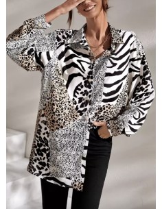 Camisa gasa PRIN SNAKE