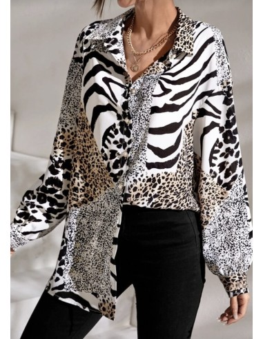 Camisa gasa PRIN SNAKE