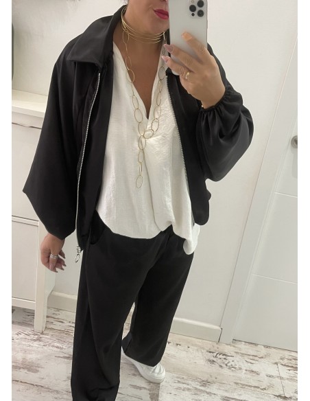 Conjunto Bomber saty