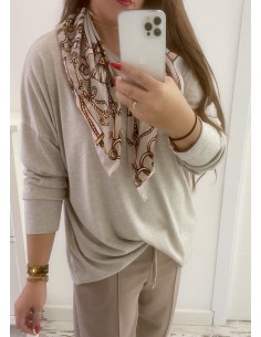 Jersey fino con pañuelo