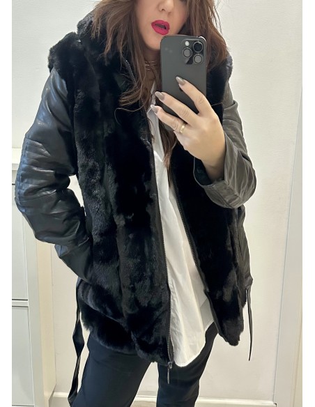 Cazadora PELOS long polipiel