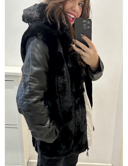 Cazadora PELOS long polipiel