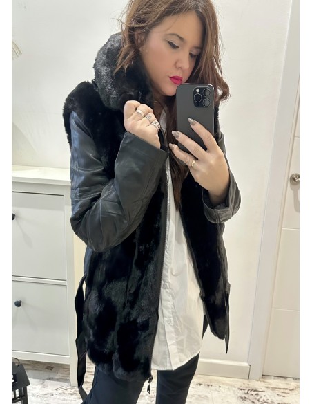 Cazadora PELOS long polipiel