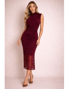 Vestido LIKRE Enkaje - Burdeos