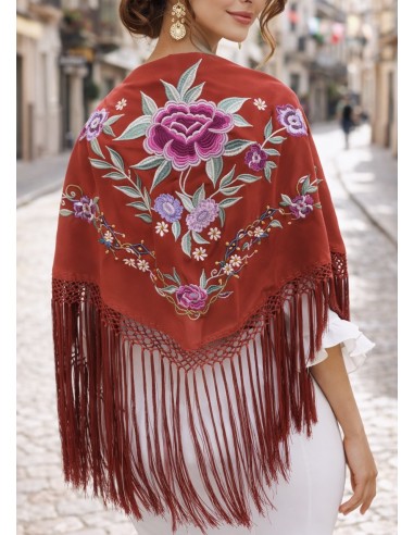 Mantoncillo Flamenca fleco SEDA