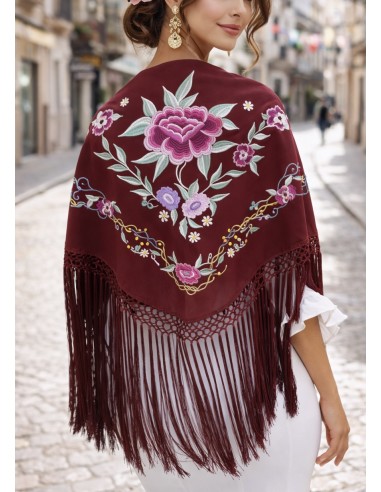 Mantoncillo Flamenca fleco SEDA
