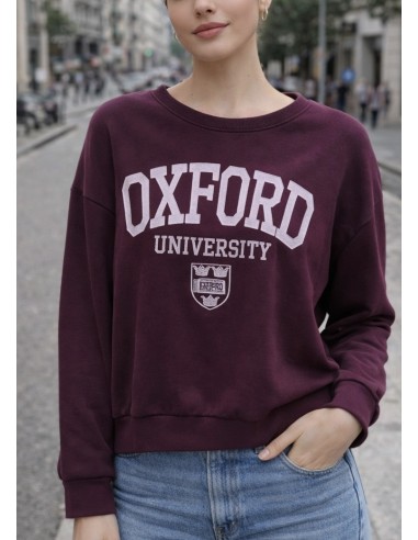 Sudadera OXFORD BURDEOS