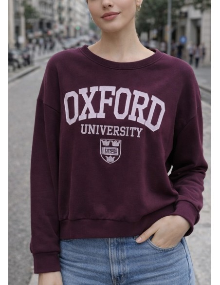 Sudadera OXFORD BURDEOS