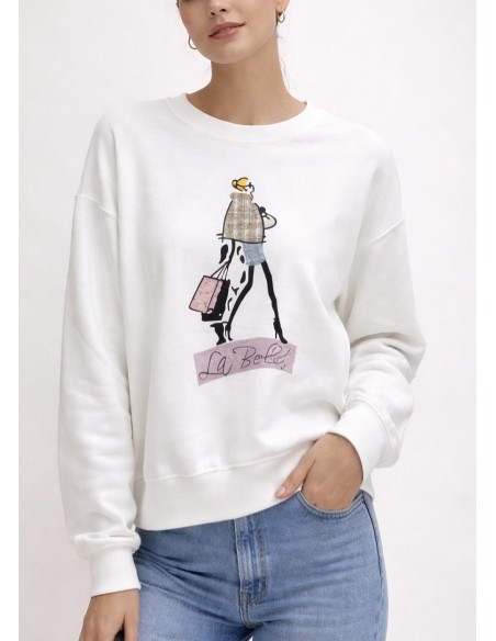 Sudadera DONNE WHITE