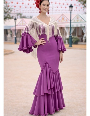 VESTIDO PRIEGO FLAMENKA Buganvilla