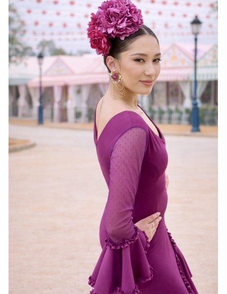 VESTIDO PRIEGO PLUMETTI BUGANVILLA