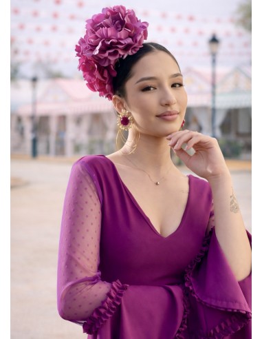 VESTIDO PRIEGO PLUMETTI BUGANVILLA