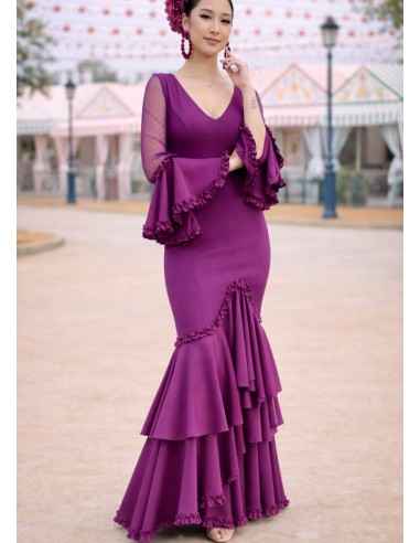 VESTIDO PRIEGO PLUMETTI BUGANVILLA