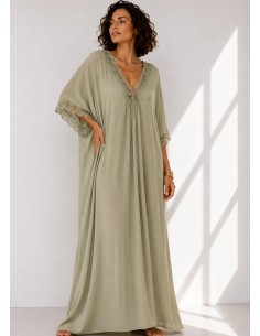 Vestido oversize filo encaje