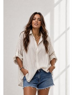 Camisa RAYAS BEIG
