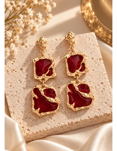 Pendientes BURDEOS